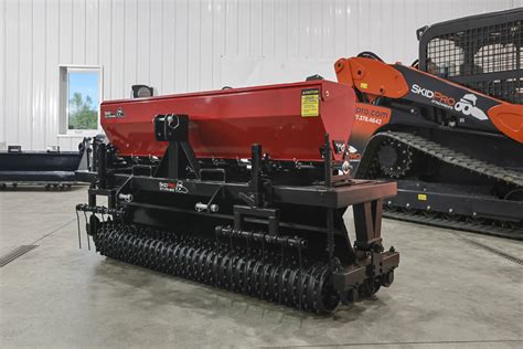 skid steer seed slinger|Command Seeder .